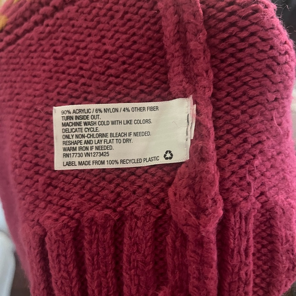 Universal Thread Pink Patterned Turtleneck Sweater - image 4